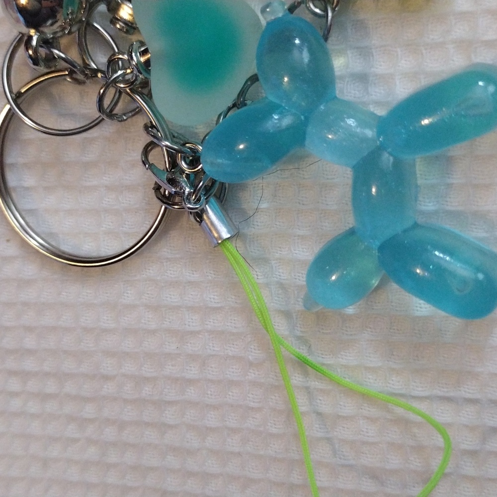 Blue and Green Keychain Set - Picture 2 of 3